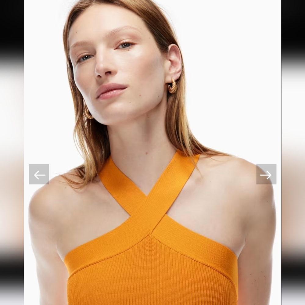 Aritzia Scult Knit Criss Cross Dress - Picture 2 of 7